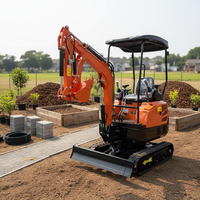 Mini-excavatrice personnalisée de 1 tonne, 2 tonnes, Euro5, mini-pelle, livraison gratuite, micro-excavatrice, moteur Kubota, mini-excavatrices de jardin à vendre