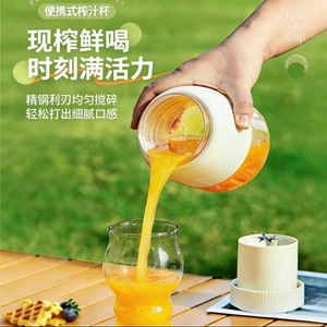 Licuadora Portátil Pequeña para el Hogar, Multifuncional, Trituradora de Hielo Eléctrica, Tapa Doble, Recipiente de 1L, Batería Recargable - Product Image 1