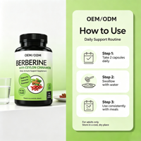 Complément Herbal OEM/ODM : Capsules de Berbérine Phytosome et Cannelle de Ceylan – Soutient la Fonction Immunitaire – Usage Adulte – 90 Capsules/Flacon