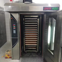 Four Rotatif Industriel Commercial pour Boulangerie avec Chariot à 64 Plateaux, Four de Cuisson à Pain à Contrôle Intelligent
