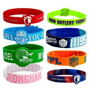 Pulsera de Goma Personalizada para Niños, Pulsera de Silicona Personalizada con Logotipo Impreso en Relieve - Product Image 5