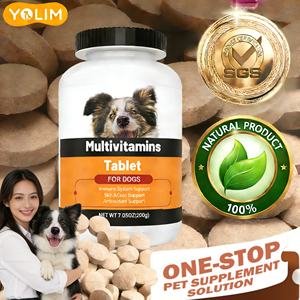 Servizio OEM/ODM: Integratore Multivitaminico per Animali Domestici, Compresse con Vitamine Essenziali e Minerali, Cibo per Cani con Probiotici e Omega - Product Image 1