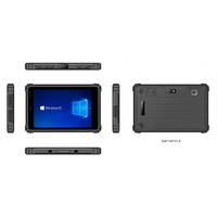 Tablette robuste Ubuntu avec écran tactile de 8 pouces, Windows, carte SIM 4G, Wi-Fi, BT, GPS, lecteur RFID UHF HF LF, lecteur de codes-barres en option