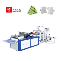 Machine automatique de fabrication de sacs en plastique biodégradables (PE) pour courses, fruits, sacs en nylon et sacs T-shirt, capacité 130-230 unités, prix compétitif