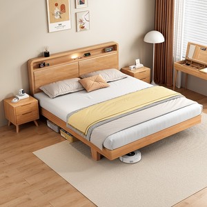 Letto in Legno Massello Stile Classico di Lusso, Multifunzionale, Disponibile in Diverse Misure, Confortevole, Robusto, Durevole, Atmosferico, Letto Tatami Oversize - Product Image 2