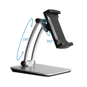 Tablet PC Stand Adjustable Desktop Stand Holder Dock Compatible with Tablet for iPad Pro 9.7, 10.5, 12.9 Air Mini