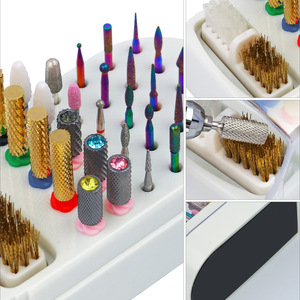 30 Holes Nail <b>Drill</b> Bits Display Holder Plastic Storage Container Organizer Stand for Nail Salon Manicure Tools Accessories - Product Image 3