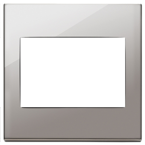 Placca per interruttore a parete cromata nera, lunghezza 9,5 pollici, altezza 1,4 pollici - Product Image 1