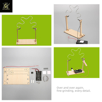 Jeu de défi amusant : Labyrinthe de fils électriques Cross Fire, kit scientifique, circuit imprimé en bois, jouets sensoriels éducatifs STEAM pour enfants