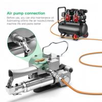 Outil de cerclage pneumatique AQD19 pour sangles PP PET de 16-19 mm, machine portative à air comprimé pour l'emballage et la logistique des palettes