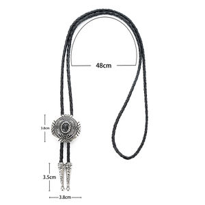 Corbata Bolo Vaquera Occidental Premium con Decoración Metálica Exquisita, Cómoda y Ajustable, Ideal para Trajes de Negocios y Casuales - Product Image 6