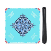 Tapis de Mahjong Américain - Tapis de jeu de société durable, écologique et portable en néoprène, cuir et caoutchouc naturel avec finition brillante/mate