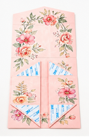 Boîte cadeau pliable à motif floral personnalisé, en carton recyclable, facile à assembler, pour petits cadeaux et accessoires, boîte cadeau pliable
