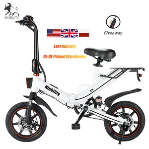 NIUBILITY B14 400w موتور كاملة تعليق Bicicleta كهربي دراجة 48v مصغرة Ebike 14 بوصة دراجة كهربائية قابلة للطي