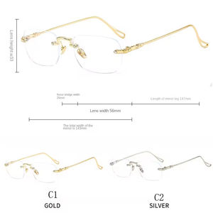 男女兼用 メタル フォトグレー ブルーライトカット メガネ 大人用 ダイヤモンド型フェイス向け - Product Image 4