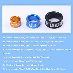 Recommend Sustainable Metal Custom Plated Alloy Closed pigeon <strong>Leg</strong> Bands <strong>Bird</strong> <strong>Ring</strong> Pigeon Accessories - Product Image 2