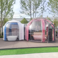 Tente extérieure de bulle de maison de dôme de polycarbonate de transparence d'igloo géodésique pour le centre de villégiature de Glamping