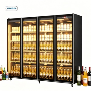 Réfrigérateur professionnel pour boissons avec porte vitrée, refroidisseur vertical pour boissons, réfrigérateur commercial pour hôtel, restaurant, café - Product Image 1