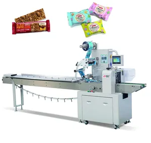 Biscuit Cookies Chocolate Bar Wafer Horizontal Pillow Packaging Machine