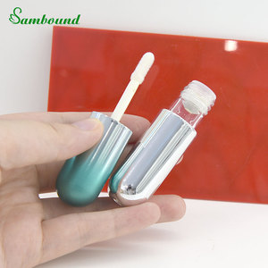 Luxury <b>Lip</b> Oil Packaging with Custom Logo 8ml <b>Lip</b> Gloss Tube PETG Electroplating Gradient Lipgloss Tubes for Cosmetics Skin <b>Care</b> - Product Image 1