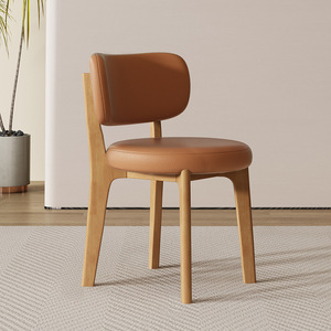 Nordic Light Wood Minimalist <strong>Medieval</strong> Cream Wind Dining Chairs for Home Hotel <strong>Furniture</strong> - Product Image 6