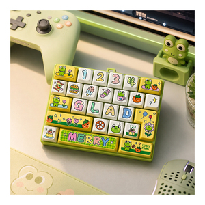 Nouveau clavier carré en PVC à 26 touches, jouet anti-stress mécanique à pression, dessin animé, pour soulager le stress, sensoriel, breloque de sac de poche, pour enfants et étudiants - Product Image 4