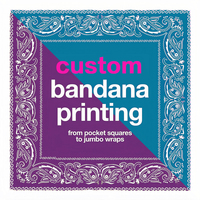 Bandana personnalisé imprimé pour les cadeaux d'entreprise Salons professionnels et campagnes marketing avec intégration de logo personnalisé