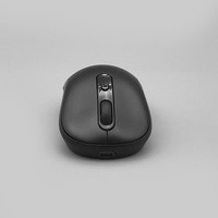 Nouvelle souris de bureau sans fil double Mode 2.4G & BT Type C recharge la souris d'ordinateur avec batterie rechargeable et amovible, MW-030R