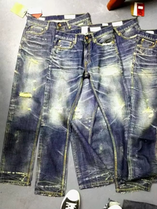 Lotfeel OEM Moda al por Mayor Los Ángeles Vaqueros de Mezclilla Japonesa Selvedge Vintage Lavados y Desgastados de Alta Calidad Personalizados 064 - Product Image 4
