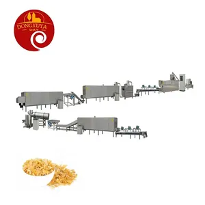 玉米粉零食生产线玉米粉扑食品薄片谷物制造机机械生产线