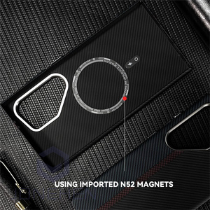 Coque ultra-fine de luxe pour Samsung Galaxy S23 Plus S24 S25 S26 Ultra, motif <span class=keywords><strong>fibre</strong></span> de carbone, magnétique, pour protection d'objectif métallique magnétique - Product Image 4