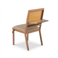 Chaise d'église en cuir, chaise de chapelle chrétienne avec dossier, chaise de lecture pour la récitation des Écritures, fabriquée en Chine, chaise de conférence en métal