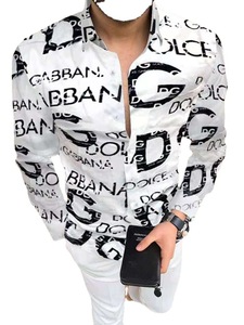 Nuovi <span class=keywords><strong>vestiti</strong></span> <span class=keywords><strong>estivi</strong></span> autunno camicia hawaiana stampa uomo camicie Casual a maniche lunghe da uomo - Product Image 5