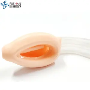 Máscara laryngeal de silicone de dupla luz com canal gastrico