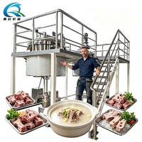 Ligne d'extraction et de concentration automatique de bouillon de bœuf, de poulet et de soupe aux fruits, en acier inoxydable de qualité alimentaire, capacité de 800 à 1500 L