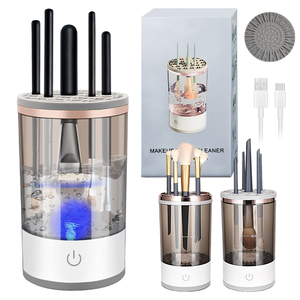 0728 Herramienta Limpiadora de Brochas de Maquillaje de Lavado y Secado Rápido, Portátil para Viajes, Máquina Automática para Limpiar Brochas - Product Image 1