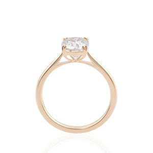 <span class=keywords><strong>Bague</strong></span> de fiançailles pour femme en or 14 carats avec <span class=keywords><strong>diamant</strong></span> de laboratoire 1CT DVVS certificat IGI schmuck Hpht Cvd <span class=keywords><strong>diamant</strong></span> taille coussin - Product Image 5