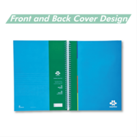 Cuaderno Espiral A5 con Encuadernación Cosida, Separadores de Temas Multicolor, 90 Hojas con Páginas Rayadas, para la Escuela y Oficina