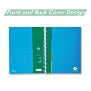 Cuaderno Espiral A5 con Encuadernación Cosida, Separadores de Temas Multicolor, 90 Hojas con Páginas Rayadas, para la Escuela y Oficina - Product Image 4