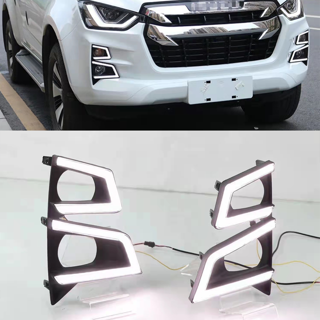 Auto Daytime Running Light LED DRL Rear Bumper Upgrade Accessories for ISUZU D-MAX 2021
