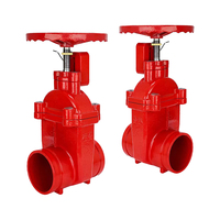 Vanne de porte d'incendie à commande manuelle Dn50-Dn200 FM/UL pour la structure de réduction de pression pneumatique et électrique de l'eau
