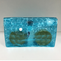 Sac de fermeture à pression en plastique EVA personnalisé pochette à boutons en PVC avec impression