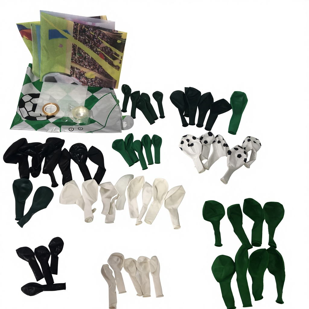 Wholesale 2026 Worldcup Birthday Party Flag Set Football-Themed Balloon Arch Sports Arena Design Latex Balloons for Decor