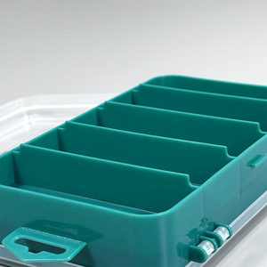 Boîte de rangement en plastique double face 160X92X44 antistatique avec couvercle, organisateur de bureau rectangulaire, écologique - Product Image 2