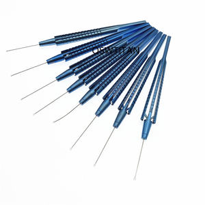 คีมผ่าตัดตาสำหรับการตัดเยื่อแก้วตา (Capsulorhexis) คีมจับวัตถุแปลกปลอม แบบตรง/โค้ง/งอ 140 มม. เครื่องมือผ่าตัดตา - Product Image 3