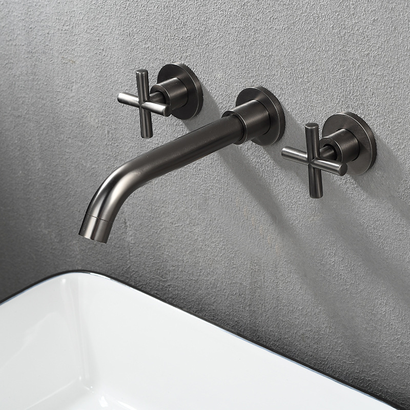 Encastré trois trous-gris bronze-monobloc