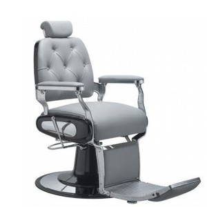 Fauteuil de Barbier Rétro Hydraulique, Chaise de Coiffure Rembourrée pour Salon de Coiffure et Barbier - Product Image 1