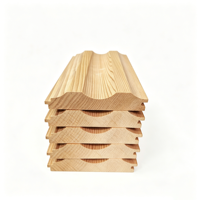 Klare Western Red Cedar Nut- und Federholzverkleidung