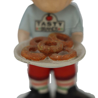 Figurine de serveur de restaurant personnalisée en résine, style bobblehead, pour la décoration intérieure et les souvenirs, vente en gros