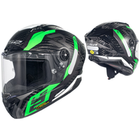 Casque de moto intégral en fibre de carbone LS2 FF805 pour hommes et femmes, design uni, ABS, toutes saisons, nouvelle version améliorée 3C